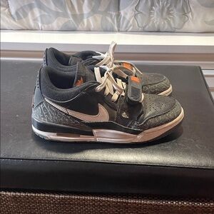 Nike Kids Black and Orange Sneakers
